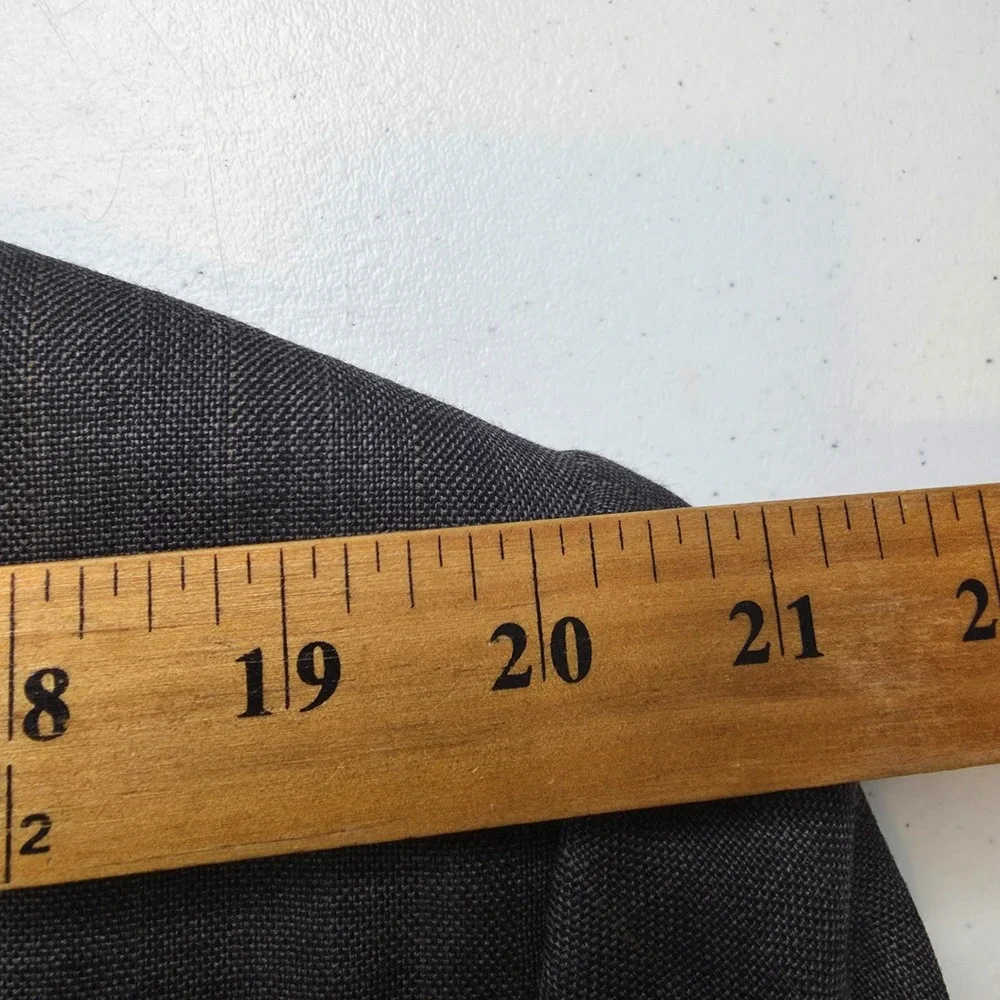 Joseph & Feiss Blazer Mens 46R Gray Herringbone‎ Sports Coat Pure New Wool 2 B